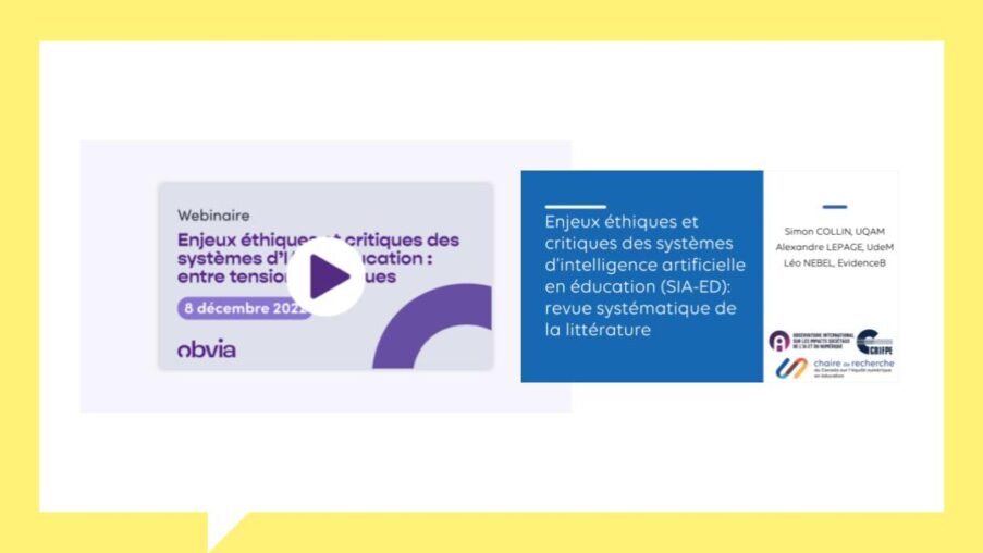 Enjeux éthiques et critiques des systèmes d’IA en éducation: entre tensions et risques