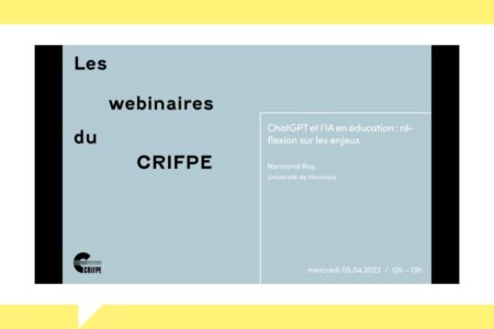ChatGPT et l’IA en éducation : réflexion sur les enjeux