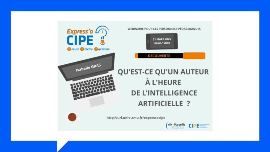 Express’o CIPE #041 (webinaire) – Qu’est-ce qu’un auteur à l’heure de l’intelligence artificielle ?