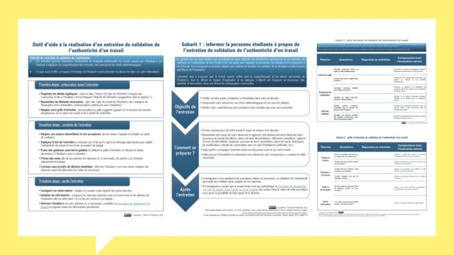 Évaluer l’authenticité d’un travail : une ressource pour le corps enseignant