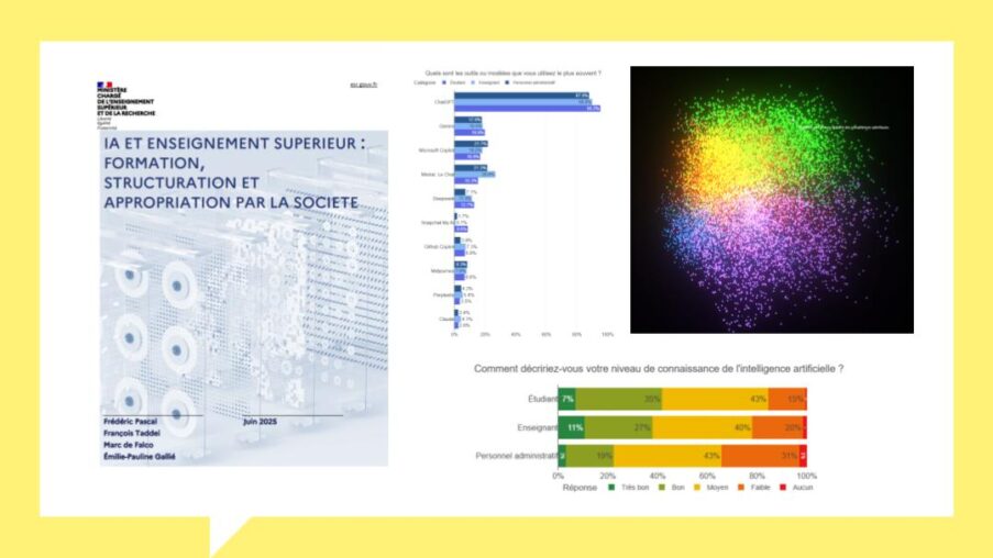 Rapport “intelligence artificielle et enseignement supérieur” : formation, structuration et appropriation par la société