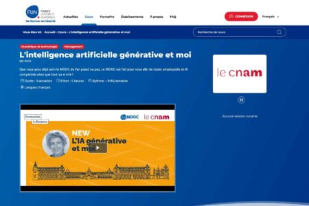 Le Cnam — L’intelligence artificielle générative et moi