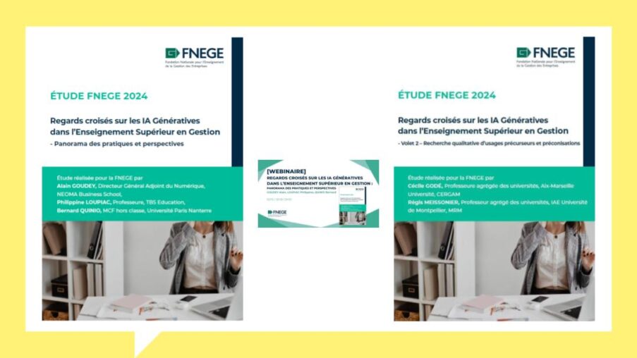 Études FNEGE « Regards croisés sur les IA Génératives dans l’Enseignement Supérieur en Gestion »