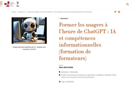 Former les usagers à l’heure de ChatGPT — IA et compétences informationnelles