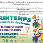 L’intelligence artificielle. L’intégrer dans le bagage des enseignants. Pourquoi ? Comment ?